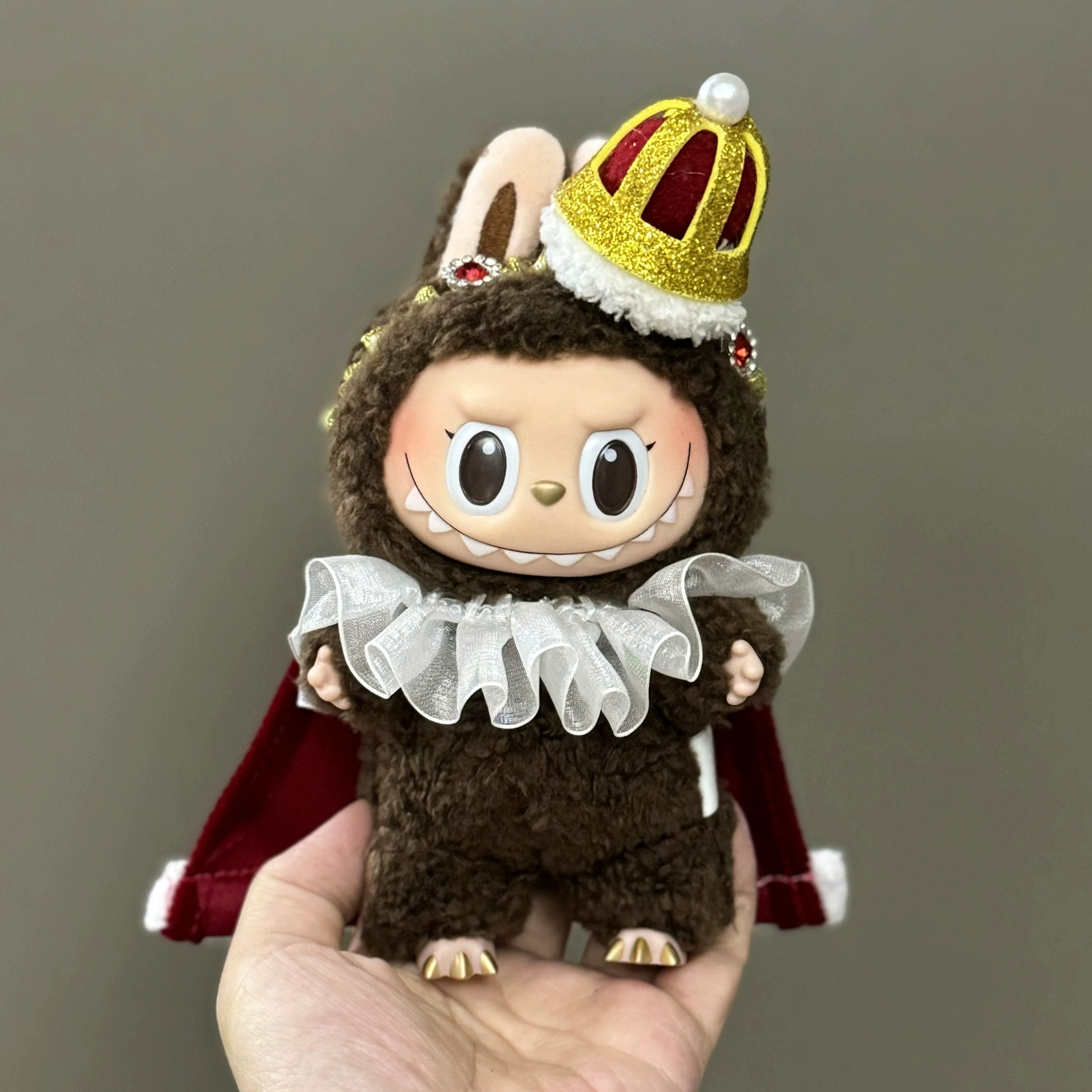 for Sale Only Clothes Fit Labubu Pull Cloth Doll Clothes 17cm Plush Vinyl Pendant Can Wear Clothes Christmas Set