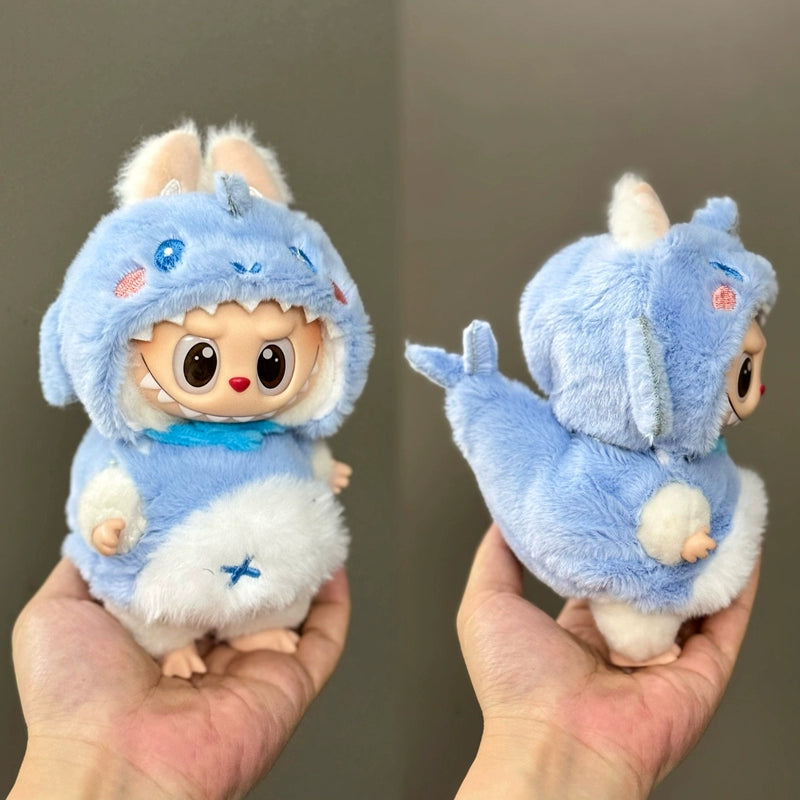 for Sale Only Clothes Fit Labubu Pull Cloth Doll Clothes 17cm Plush Vinyl Pendant Can Wear Clothes Christmas Set