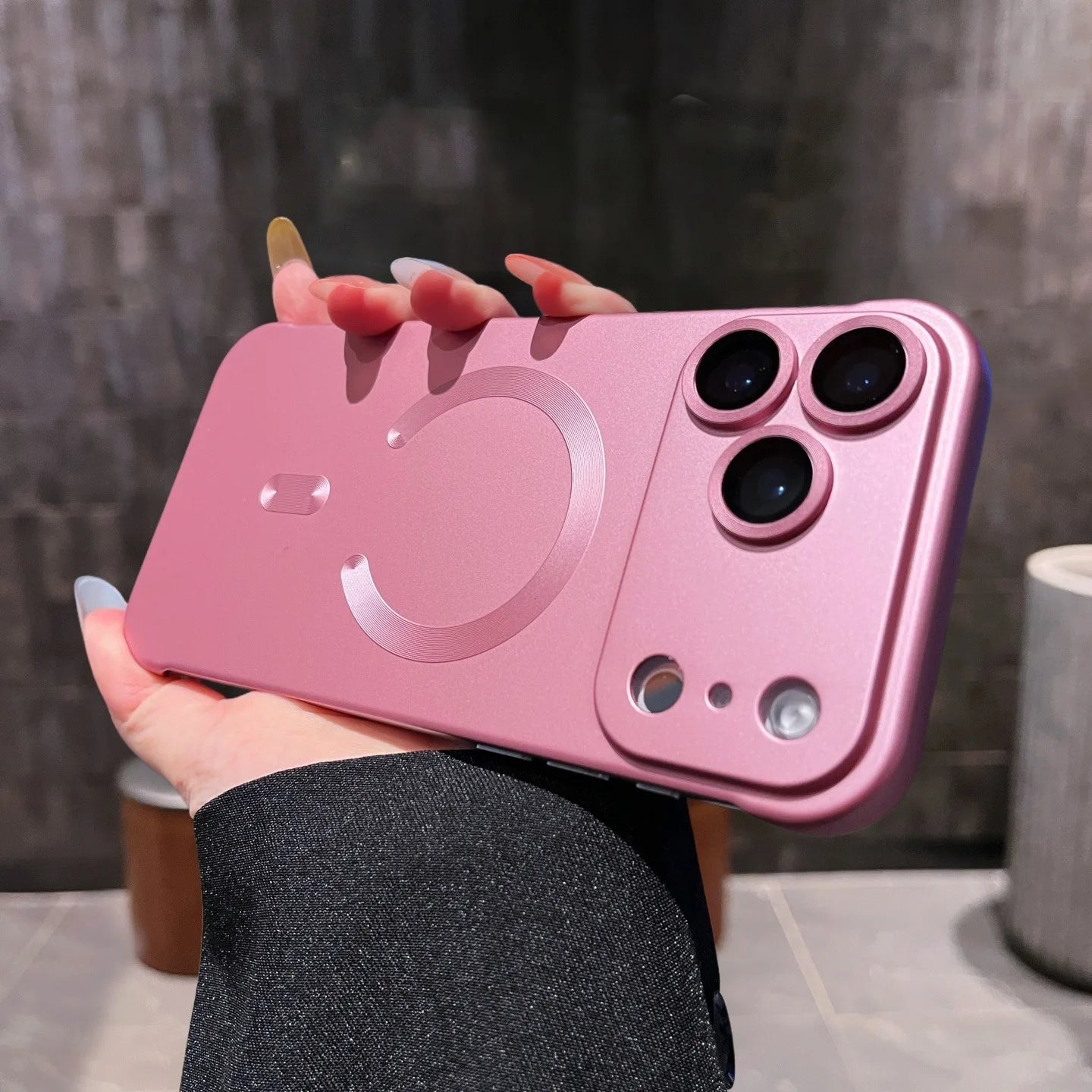 Luxury Plating Frameless Magsafe Case for iPhone 17 Pro Max Air Lens Film Ultra Thin PC Cover for iPhone 13 14 12 15 16 Pro Max