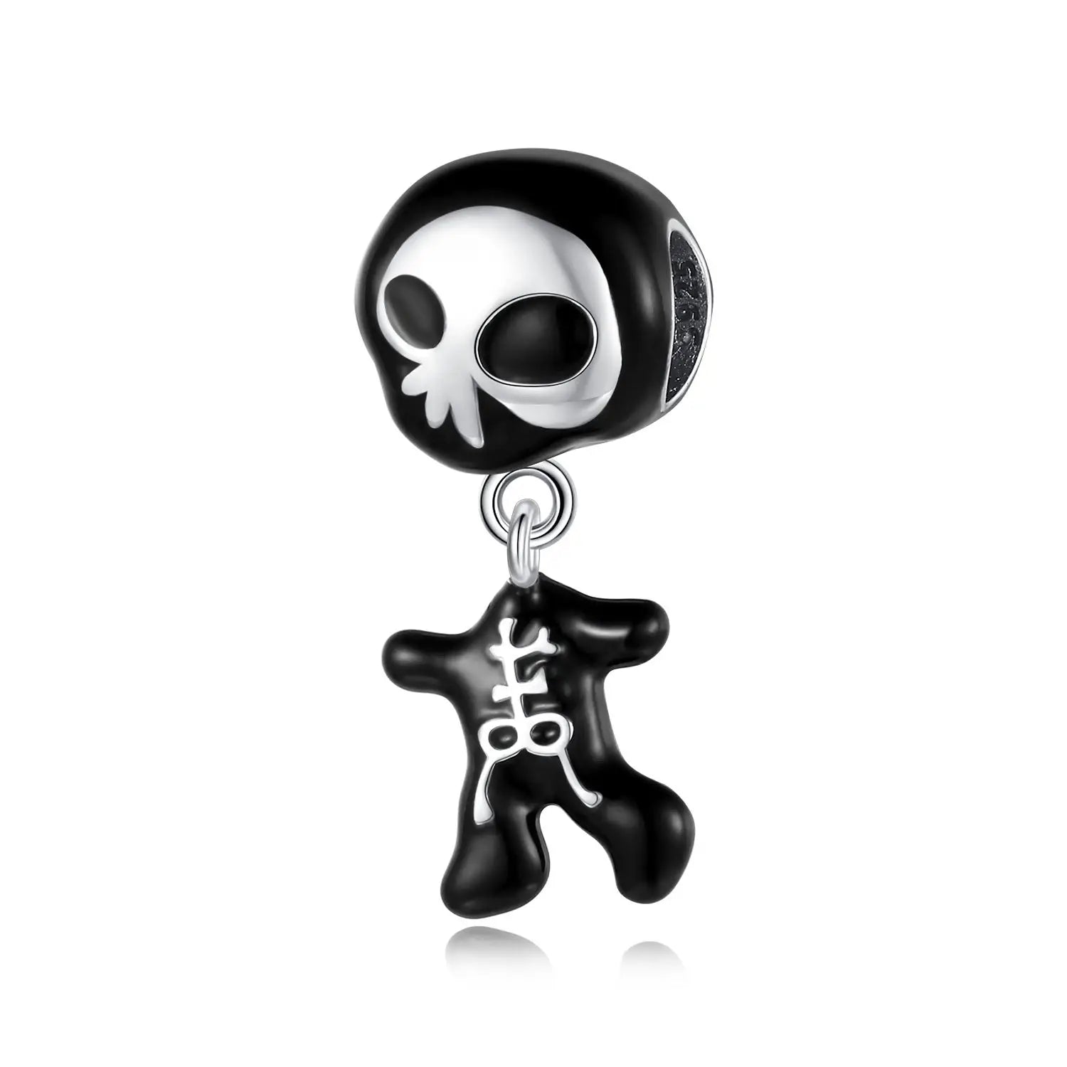 Funny 925 Sterling Silver Witch,Pumpkin & Heart Skull Beads Charm Fits Brand Bracelet & Necklace Fine Halloween Jewelry Gifts