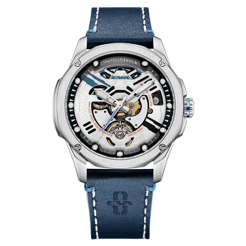 EVA×WM Watch Automatic Mechanical Watches Man Stainless Steel Waterproof Limited Edition Watch Joint Series Welly Merck Watch
