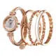 Bangle & Bracelet Set, 4 Pcs Wrist Watch & Bracelet Set Elegante for Women,Practical and versatile