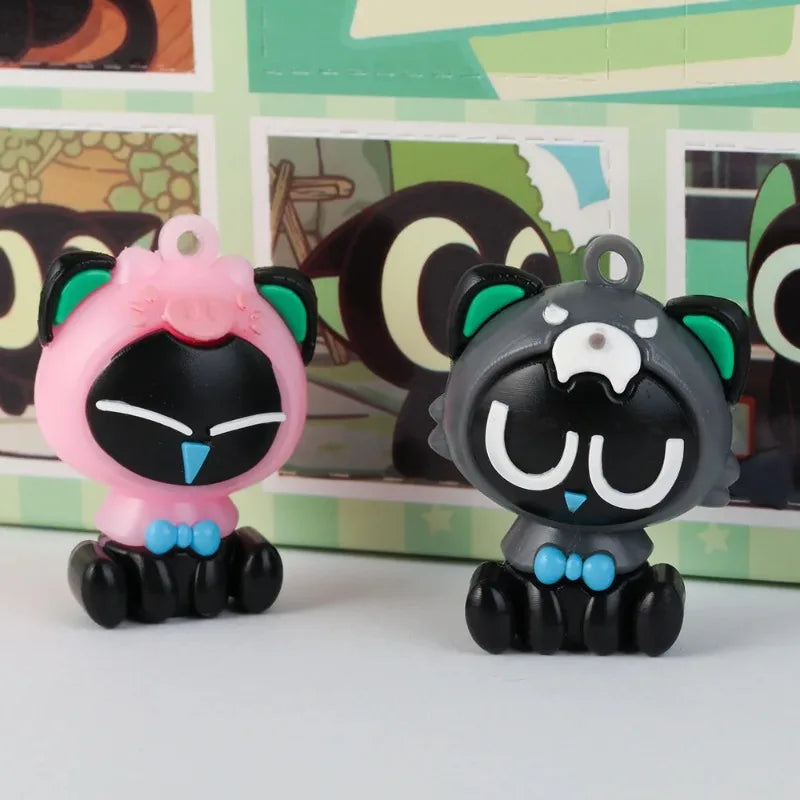 Kawaiiro Little Black Surprise Blind Box Doll, desktop decoration, Hole Fun Blind Box Fun toy Christmas gifts