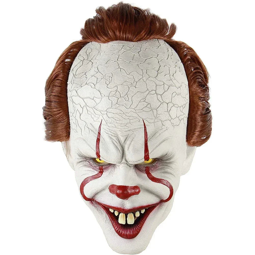 Halloween Mask Luminescent Stephen King's It Mask Pennywise Horror Clown Joker Mask Clown  Halloween Cosplay Costume Props