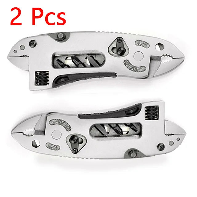 Multi-tool Survival Knife Multi Tool Set Purpose Adjustable Wrench Knife Wire Cutter Pliers Survival Emergency Gear Tools Set