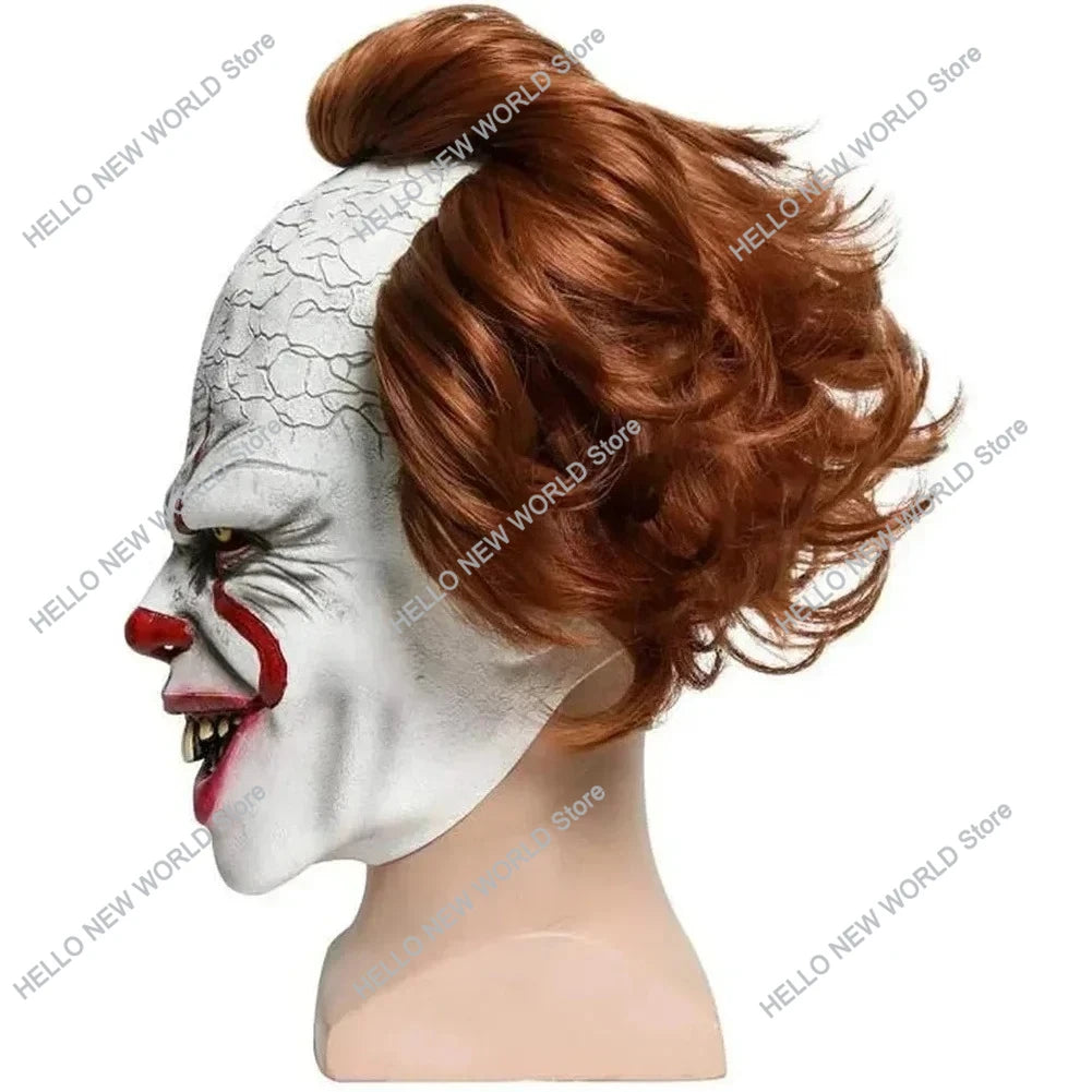 Halloween Mask Luminescent Stephen King's It Mask Pennywise Horror Clown Joker Mask Clown  Halloween Cosplay Costume Props