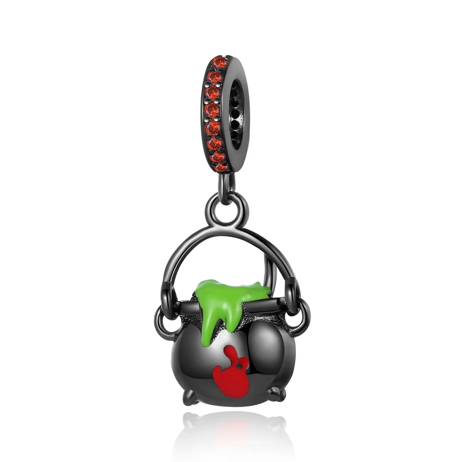 Funny 925 Sterling Silver Witch,Pumpkin & Heart Skull Beads Charm Fits Brand Bracelet & Necklace Fine Halloween Jewelry Gifts