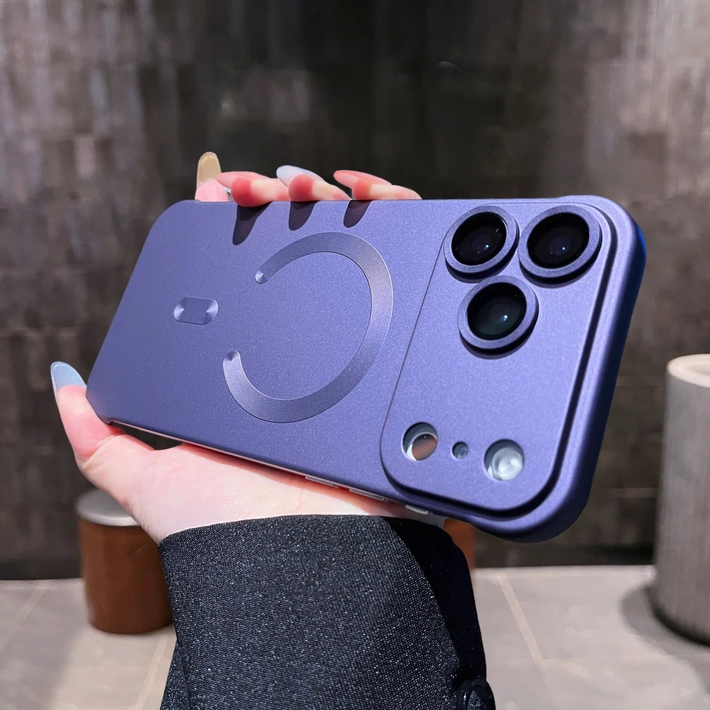 Luxury Plating Frameless Magsafe Case for iPhone 17 Pro Max Air Lens Film Ultra Thin PC Cover for iPhone 13 14 12 15 16 Pro Max