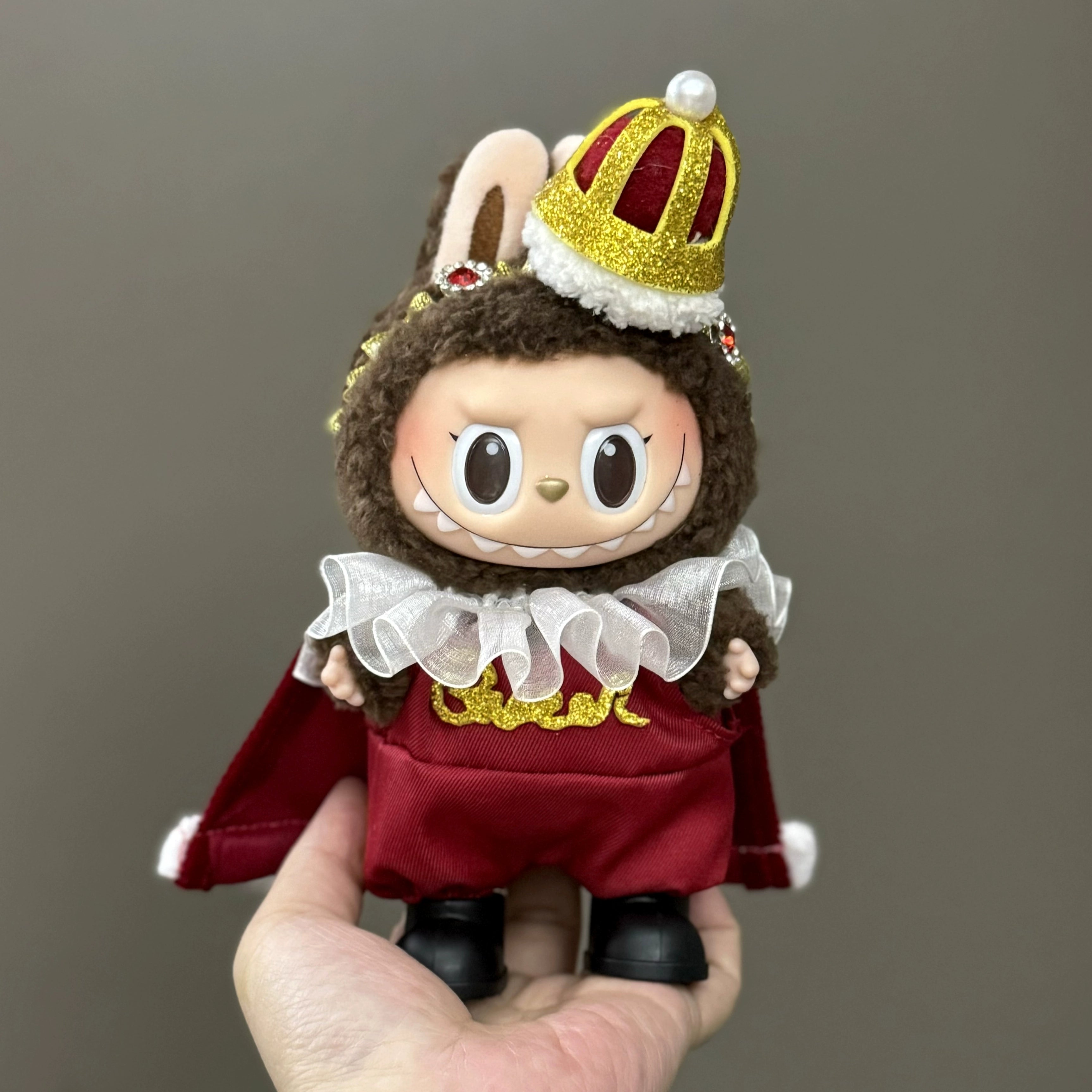 for Sale Only Clothes Fit Labubu Pull Cloth Doll Clothes 17cm Plush Vinyl Pendant Can Wear Clothes Christmas Set