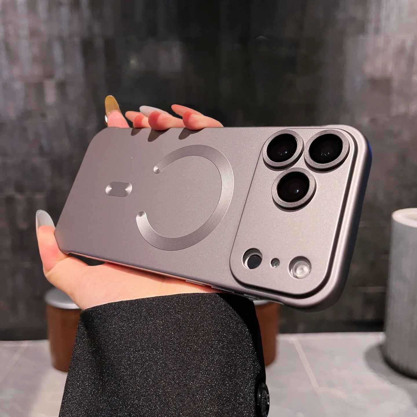 Luxury Plating Frameless Magsafe Case for iPhone 17 Pro Max Air Lens Film Ultra Thin PC Cover for iPhone 13 14 12 15 16 Pro Max