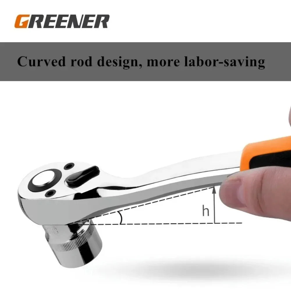 53Piece Wrench Set Kit Multifunctional Complete Professional Tools Kit Ratchet Spanner Household Mechanical Workshop Tools