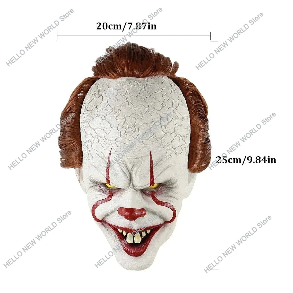 Halloween Mask Luminescent Stephen King's It Mask Pennywise Horror Clown Joker Mask Clown  Halloween Cosplay Costume Props
