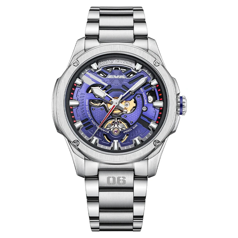 EVA×WM Watch Automatic Mechanical Watches Man Stainless Steel Waterproof Limited Edition Watch Joint Series Welly Merck Watch