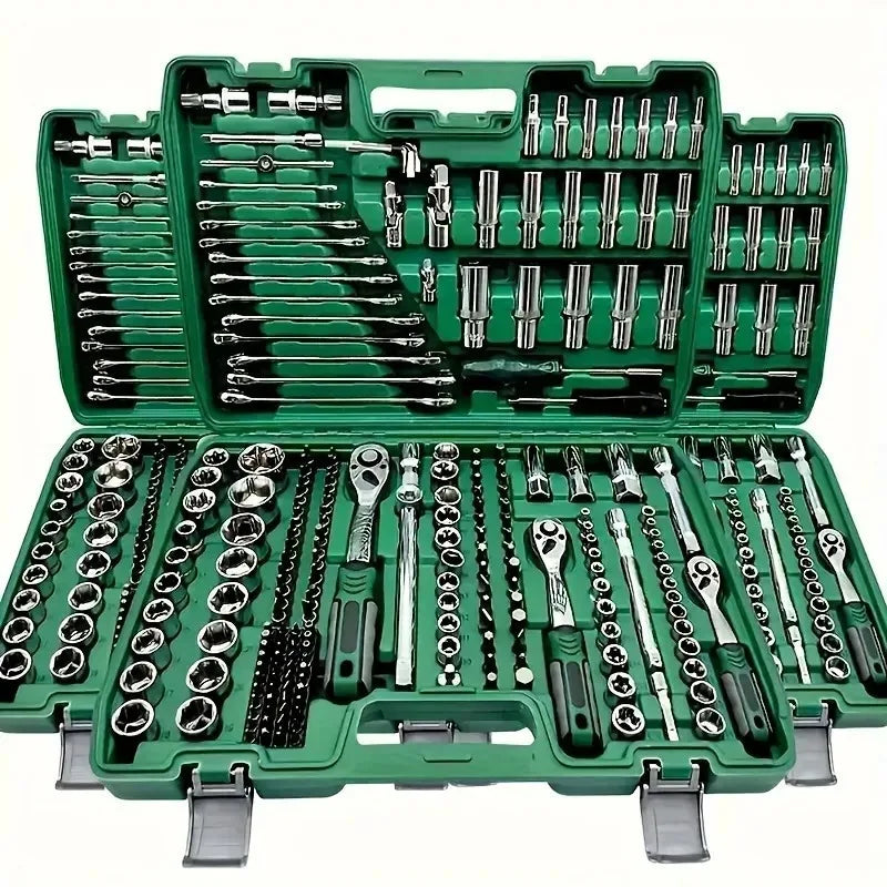 Repair DIY Tool Kit Hand Power Source Ratchet Wrench Set Car Bike Maintenance Garden OEM Customized Tools Set