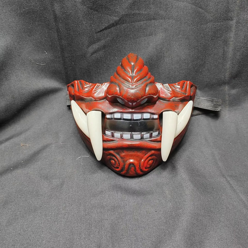 Japanese Samurai Oni Demon Mask Halloween Demon Samurai Cosplay Horror Prajna Killer Thicken Plastic Masks Party Costume Props