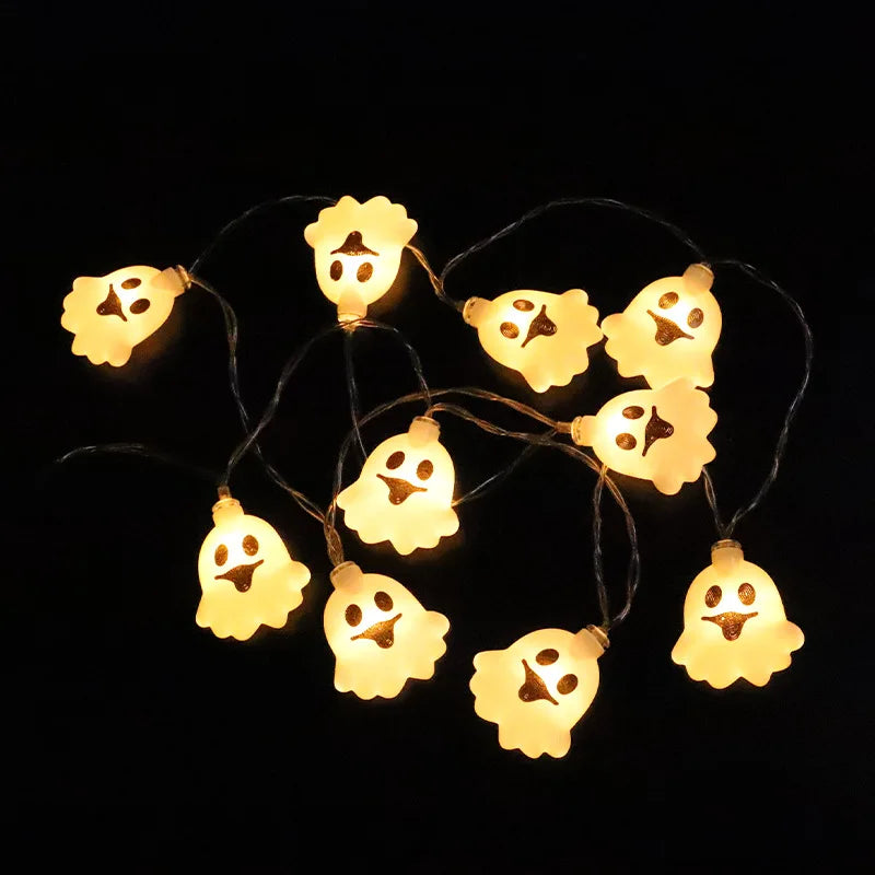 2024 New Halloween String Lights attery Operated Ghost String Lights Cute Halloween Lights Indoor for Party Decorations 676