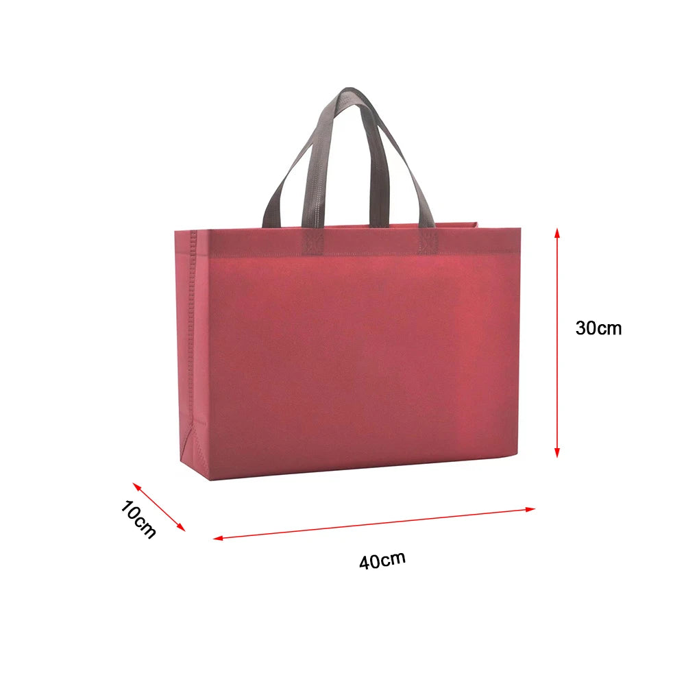 Women Foldable Shopping Bag Reusable Eco Large Unisex Fabric Non-woven Shoulder Bags Tote Grocery Cloth Bags Pouch