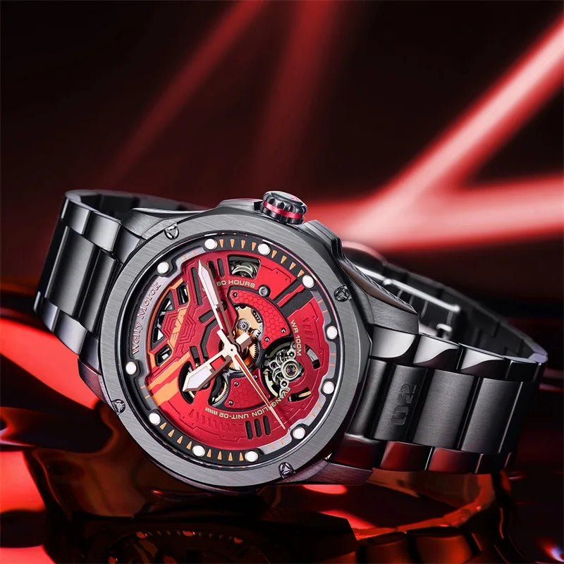 EVA×WM Watch Automatic Mechanical Watches Man Stainless Steel Waterproof Limited Edition Watch Joint Series Welly Merck Watch