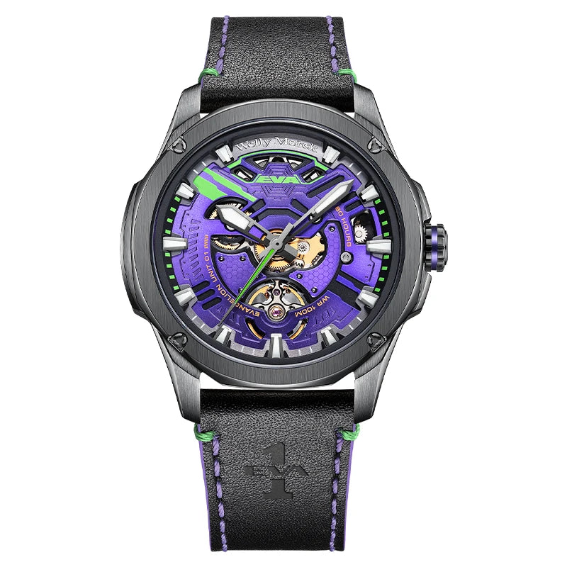 EVA×WM Watch Automatic Mechanical Watches Man Stainless Steel Waterproof Limited Edition Watch Joint Series Welly Merck Watch