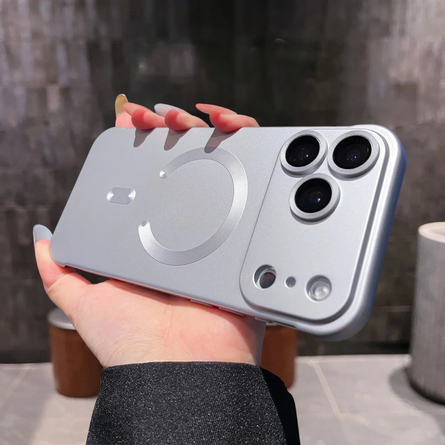 Luxury Plating Frameless Magsafe Case for iPhone 17 Pro Max Air Lens Film Ultra Thin PC Cover for iPhone 13 14 12 15 16 Pro Max