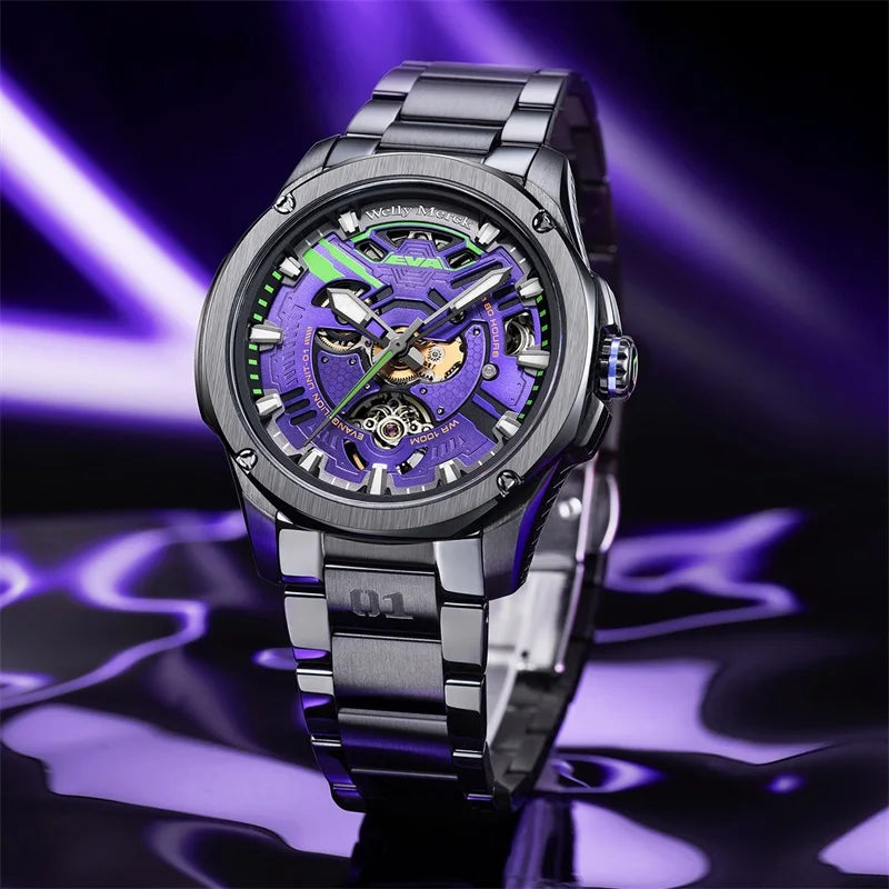 EVA×WM Watch Automatic Mechanical Watches Man Stainless Steel Waterproof Limited Edition Watch Joint Series Welly Merck Watch