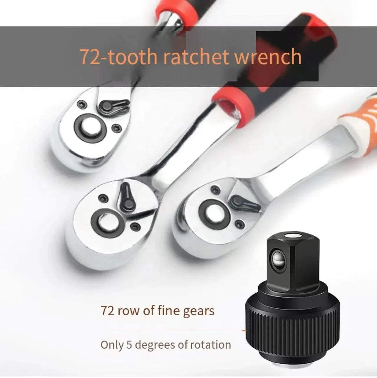 Tools Metric Auto Repair Tool Set Wrench, Ratchet Socket Set Complete Set Of 61 Pieces