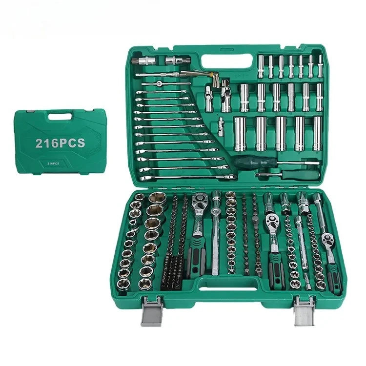 Repair DIY Tool Kit Hand Power Source Ratchet Wrench Set Car Bike Maintenance Garden OEM Customized Tools Set