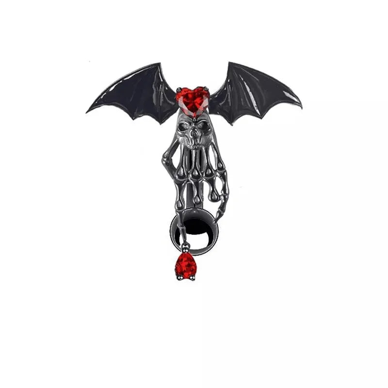 Cobweb Pendant Navel Ring Heart Zircon Belly Piercing Bar Navel Button Rings Umbilical Nail Piercing Accessories Halloween Gift