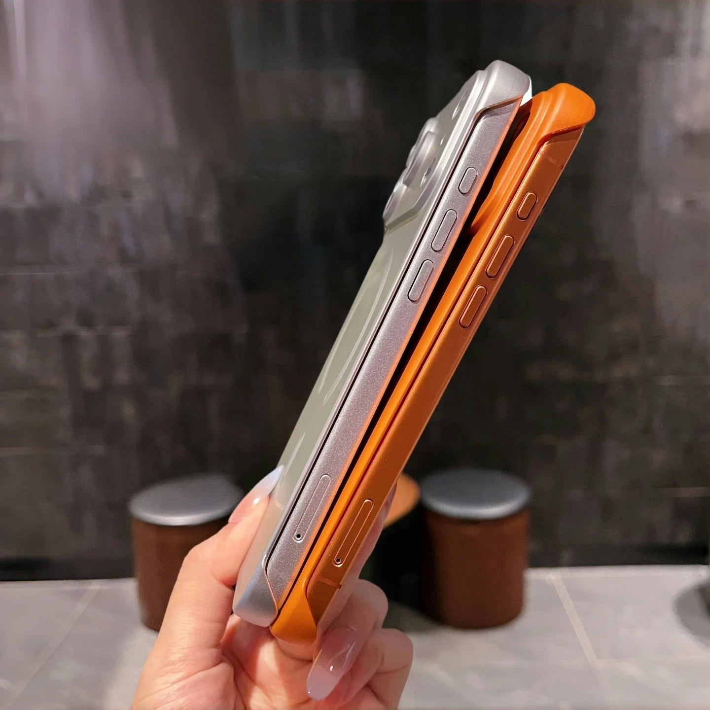 Luxury Plating Frameless Magsafe Case for iPhone 17 Pro Max Air Lens Film Ultra Thin PC Cover for iPhone 13 14 12 15 16 Pro Max