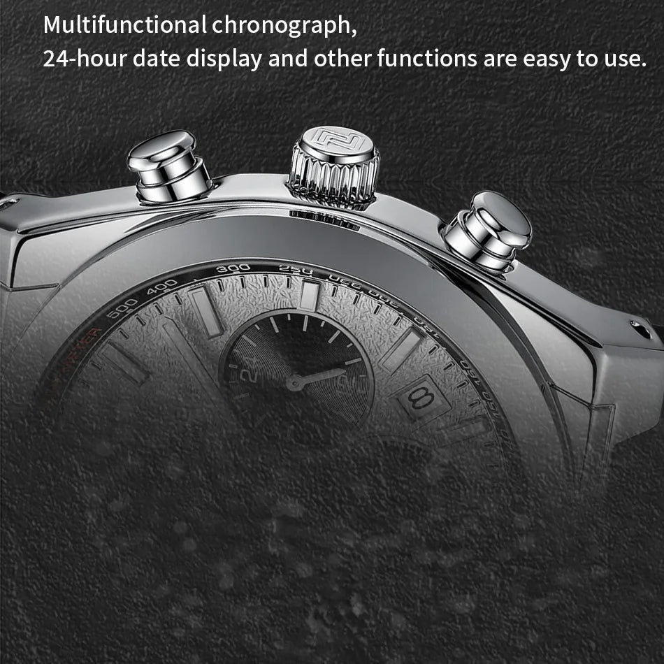 NAVIFORCE Brand Mens Fashion Luxury Quartz Wristwatches Sports 24 hours and Date Display Waterproof Chronograph Clock Male Gift
