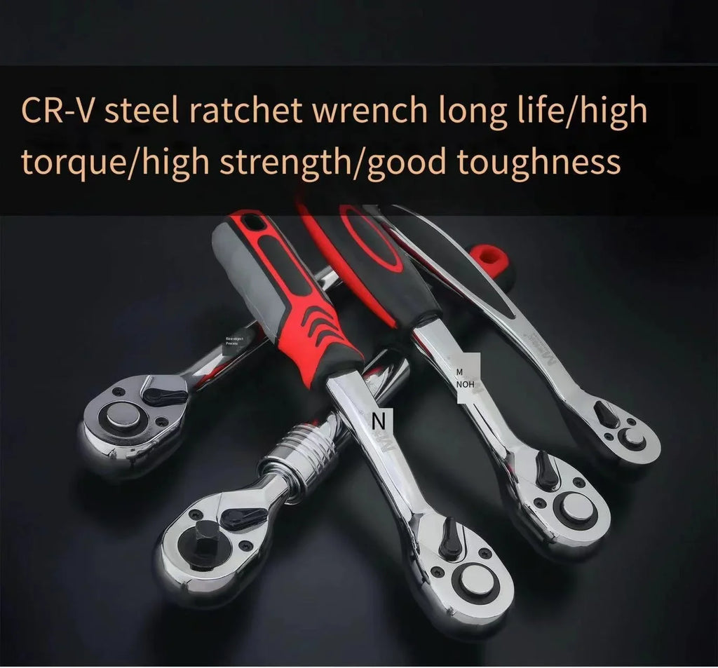 Tools Metric Auto Repair Tool Set Wrench, Ratchet Socket Set Complete Set Of 61 Pieces